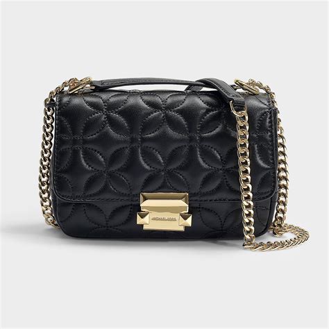 michael michael kors sloan small chain crossbody bag|Michael Kors quilted bag.